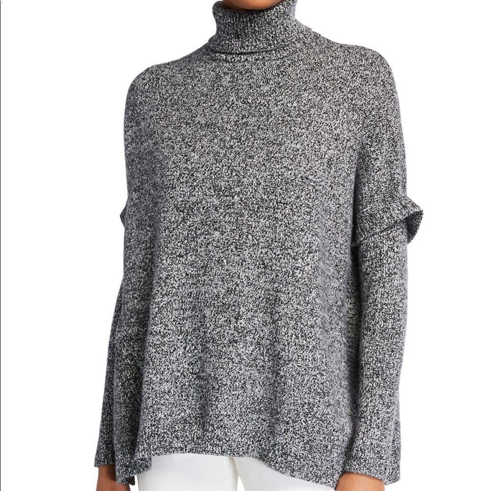 H Halston Poncho Sweater NEW